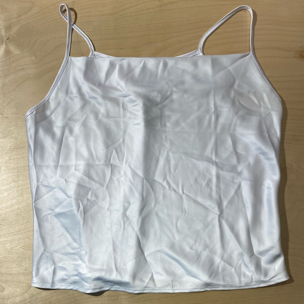 Ashley Stewart White Spaghetti Strap Top 18/20 (LW)